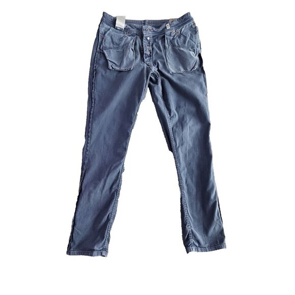 Jack & Jones Jeans Men's Glenn 36x34 Faded Navy Blue Slim Fit Button Fly - Picture 5 of 16